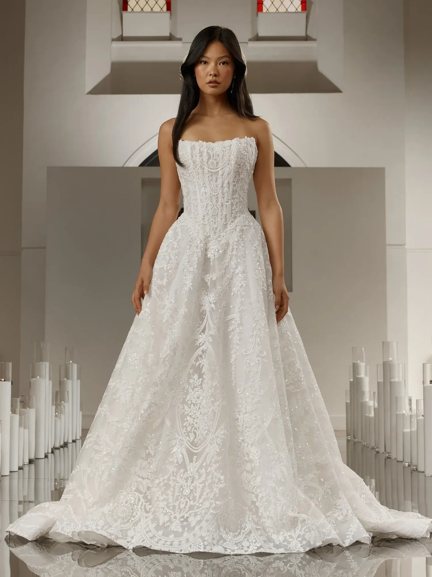 Model wearing an Allure bridal gown