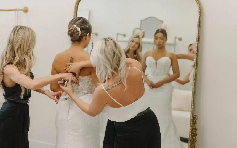 Guide to Choosing the Right Wedding Dress Silhouette for Your Body Type. Desktop Image