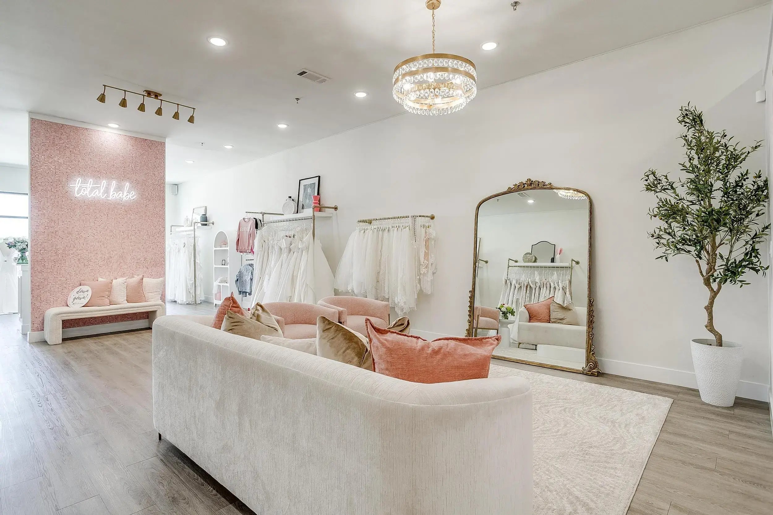 main floor of a bridal shop in Plano TX