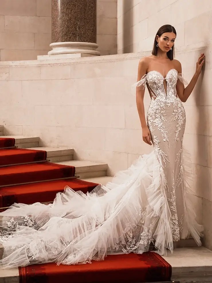 Dramatic Lace Wedding Dress At Babe Bridal