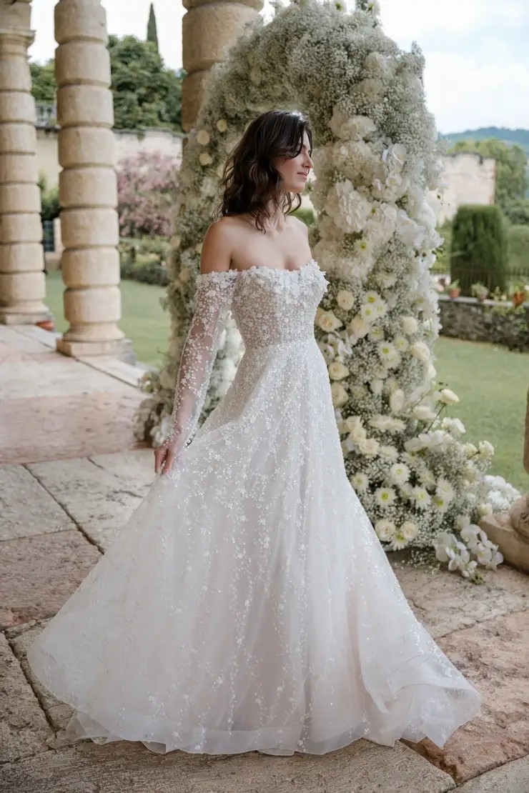 Long Sleeve Bridal Gown Arlington Texas